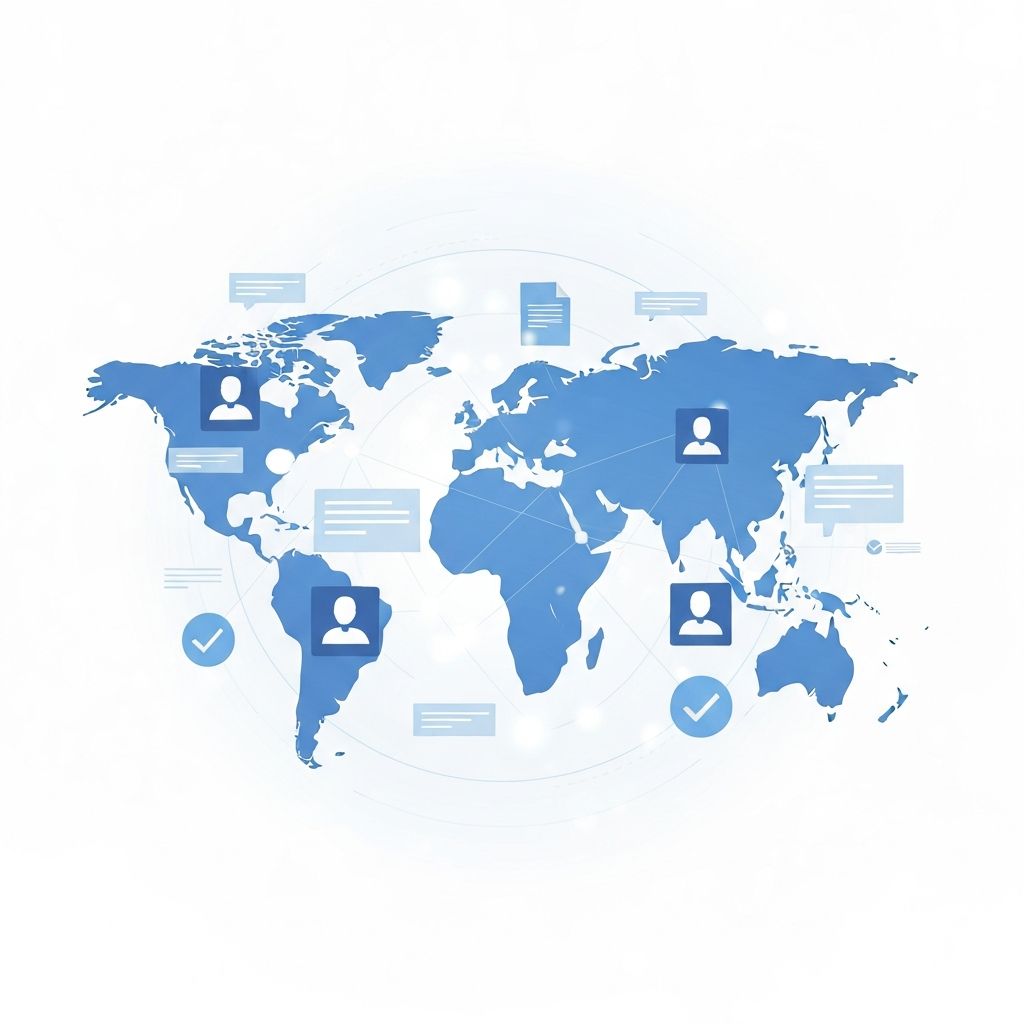 Map of North and South America showing service coverage